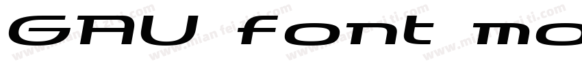 GAU font modern SemiRound字体转换